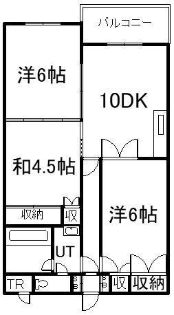 ゴトーハイム(2LDK/2階)の間取り写真