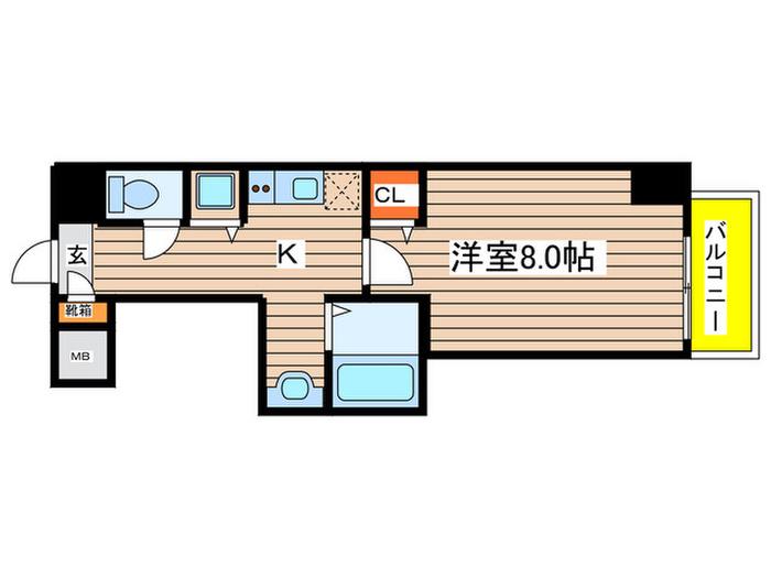 DORF KAMIMAEZU(1K/3階)の間取り写真