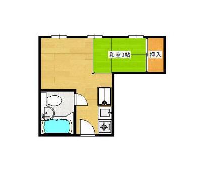 磨屋町ビル(ワンルーム/3階)の間取り写真