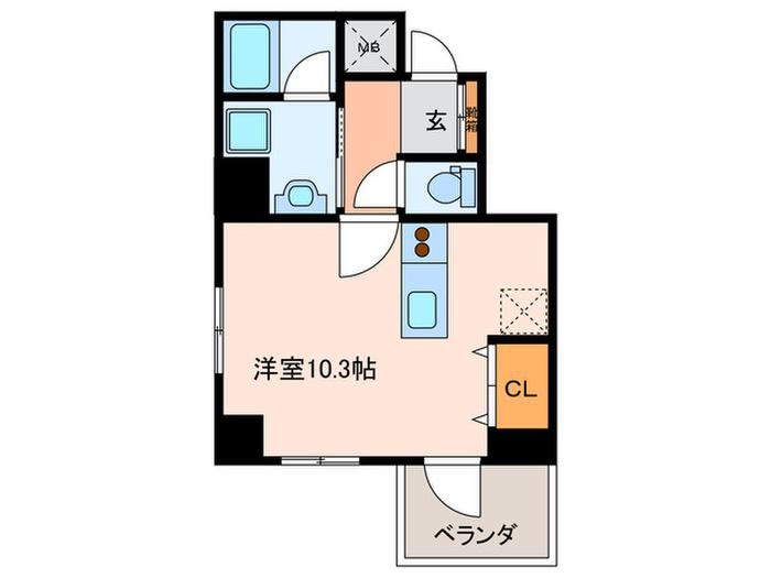 大手町グレースヒル(ワンルーム/6階)の間取り写真