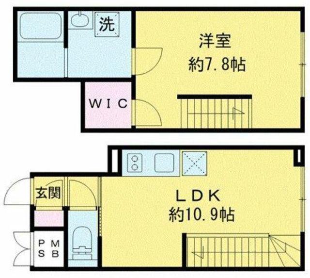 LEGALAND 三軒茶屋(1LDK/B1階)の間取り写真