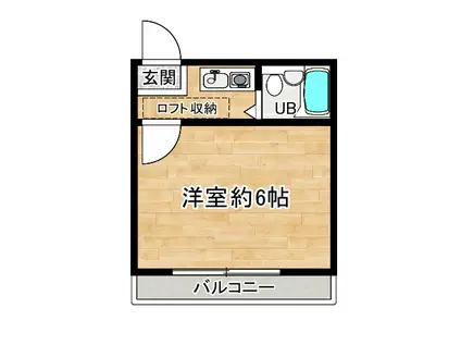リエス東戸塚(1K/2階)の間取り写真