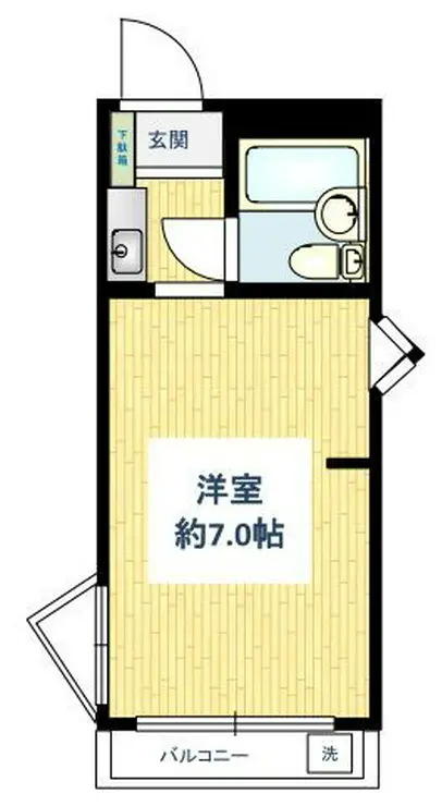 スカイコート明大前 4階階 間取り