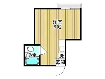 メゾンササキ(ワンルーム/2階)の間取り写真