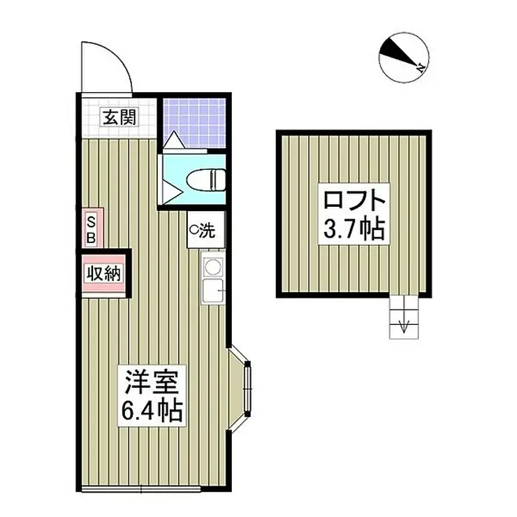 パレス杉田V 2階階 間取り