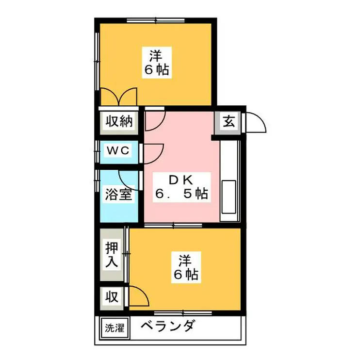 第2内田コーポ 1階階 間取り