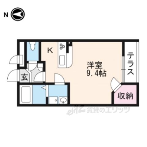 レオネクストエクレール北今市(1K/1階)の間取り写真