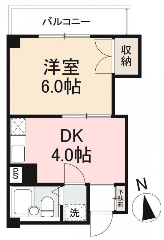 マリッチFUKUOKA(1DK/3階)の間取り写真