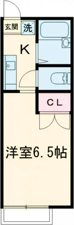 ハイツ向の岡 2階階 間取り