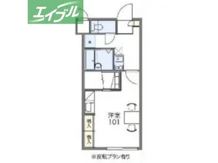 ACE壱番館(1K/5階)の間取り写真