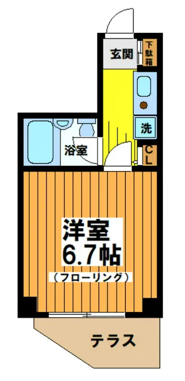 マイスタークエーレ西新宿 1階階 間取り