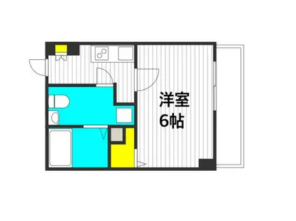 サムティ土佐堀RIBERA(1K/4階)の間取り写真