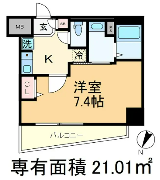 ライオンズマンション西が丘南 4階階 間取り