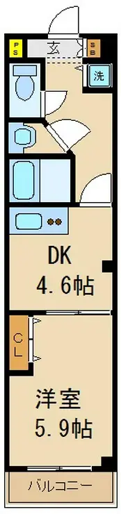 ガーネットコート 3階階 間取り