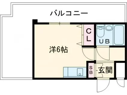 Mプラザ津田駅前(ワンルーム/6階)の間取り写真