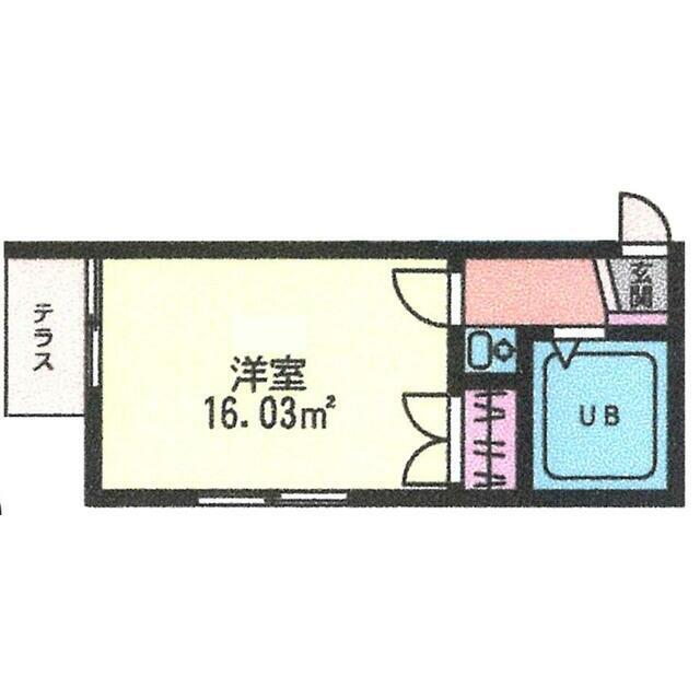 レオパレス桜台(1K/1階)の間取り写真