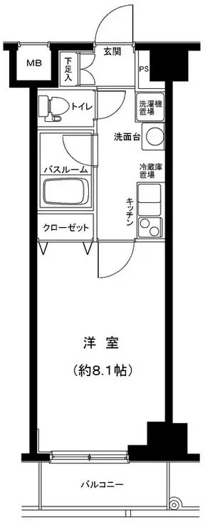 アフェクシオン南烏山 3階階 間取り