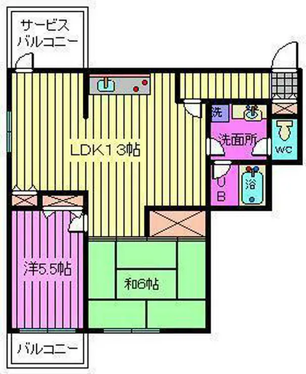 アーバンフラット天沼 1階階 間取り
