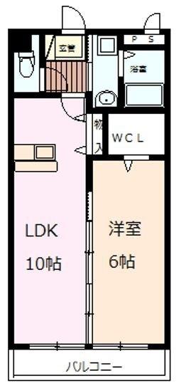 イクスピアリ菊陽(1LDK/2階)の間取り写真