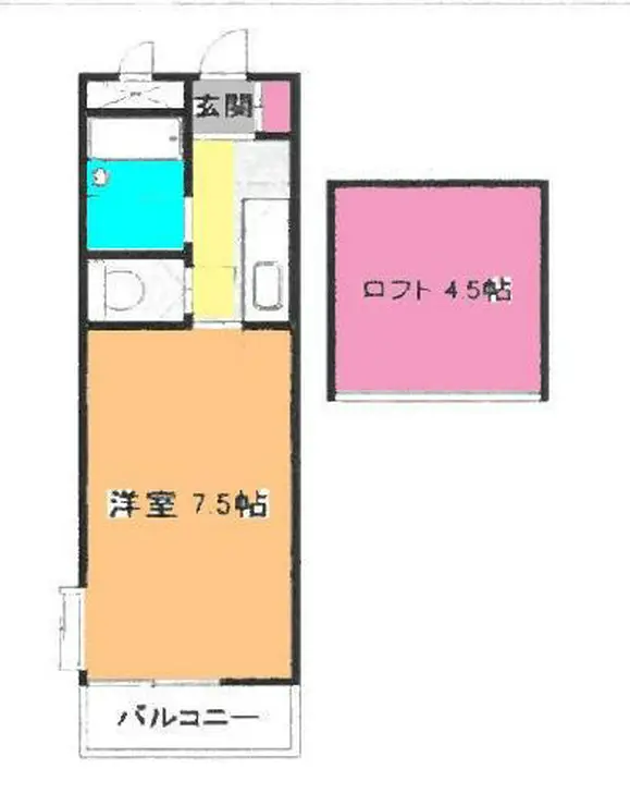 クレセントハイツ富士見 2階階 間取り