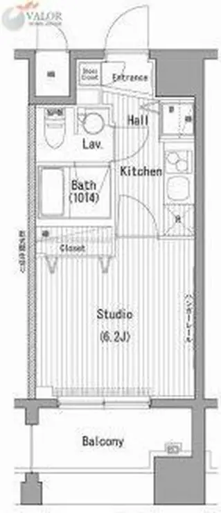 ガーラ・プレシャス横濱関内 5階階 間取り