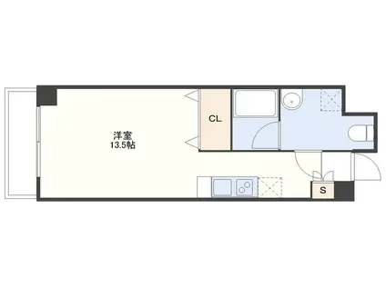 ソレイユ万屋通(ワンルーム/6階)の間取り写真