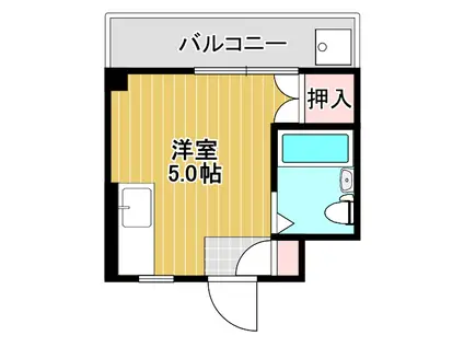 レジデンス大江(ワンルーム/3階)の間取り写真