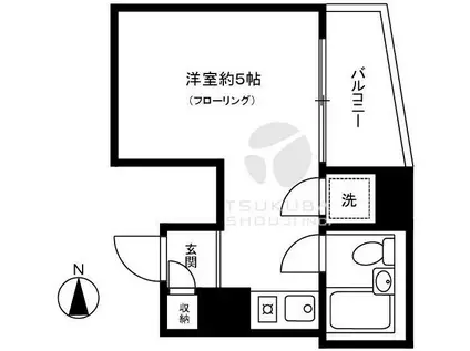 メゾンルグラン早稲田 503(ワンルーム/5階)の間取り写真