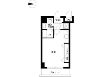 スカイコート両国壱番館(ワンルーム/5階)の間取り写真