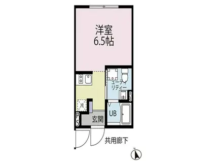 BEL FIORE MONNAKA(ワンルーム/1階)の間取り写真