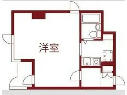 GRAN PINO 桃山台(ワンルーム/2階)の間取り写真