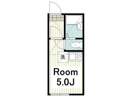 ユナイト金沢八景ペドロ・ドミンゴ(ワンルーム/1階)の間取り写真