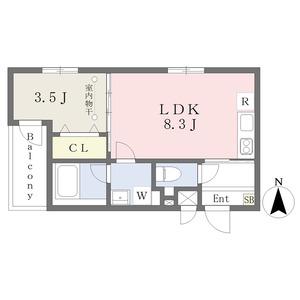 MOVE一宮ウエスト(1LDK/2階)の間取り写真