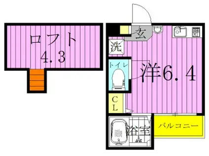 ラ ヴェリタ(ワンルーム/3階)の間取り写真