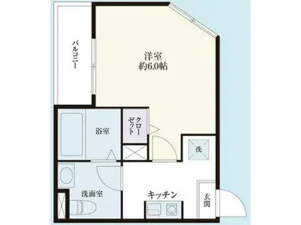 チェルシークロイスターズ(1K/1階)の間取り写真