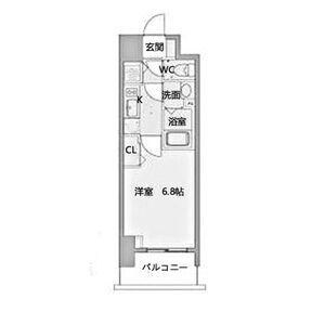 プレサンス上前津グレース(1K/13階)の間取り写真