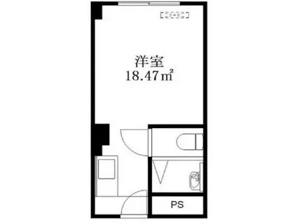 六本木ユニハウス(ワンルーム/2階)の間取り写真