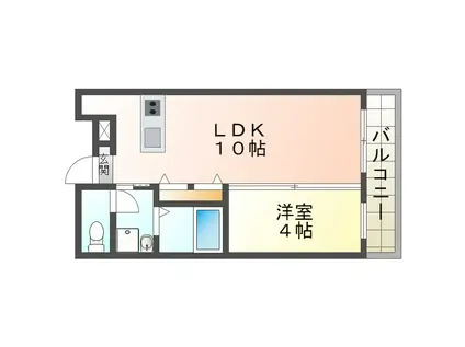 GIULIA須磨浦II(1LDK/1階)の間取り写真