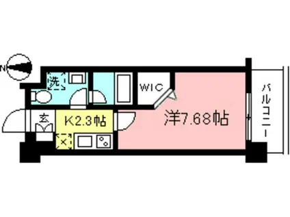 マストライフKUJI(1K/3階)の間取り写真