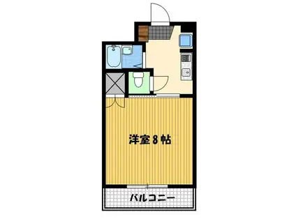 ピュアソレイユ(1K/2階)の間取り写真