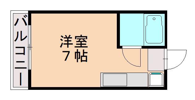 APS教育大(ワンルーム/1階)の間取り写真