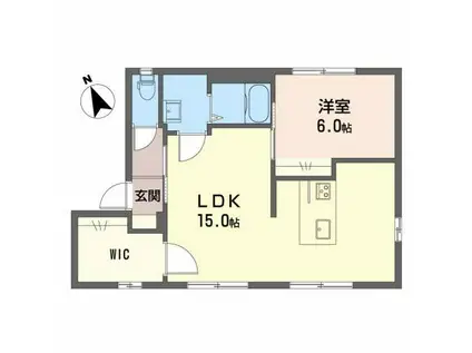 M・Mハイツ374 B(1LDK/1階)の間取り写真