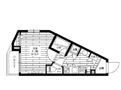 ステージファースト蒲田アジールコート(1K/2階)の間取り写真