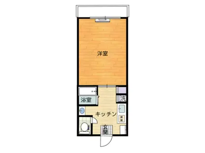 K&Mコーポ(1K/2階)の間取り写真