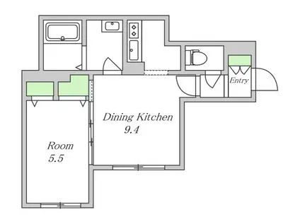 SHAMAISON BLANCHE茨木(1LDK/2階)の間取り写真
