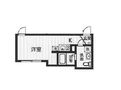 フィオーレ西日暮里(ワンルーム/3階)の間取り写真