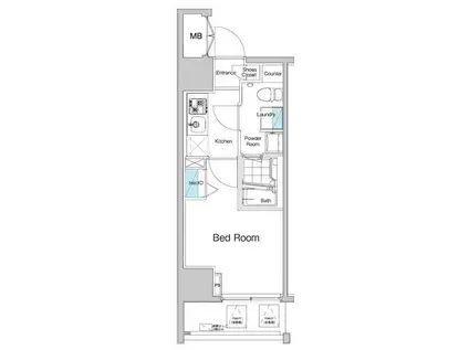 ヴォーガコルテ横濱阪東橋(1K/7階)の間取り写真