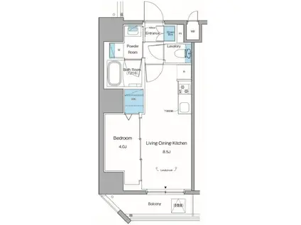 ルフォンリヴェント池袋(1LDK/2階)の間取り写真