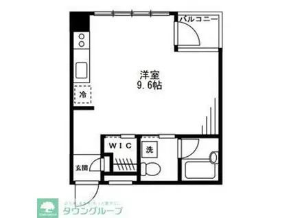 プリマヴェーラ(ワンルーム/2階)の間取り写真