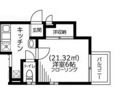 フラン・リブレ(1K/1階)の間取り写真